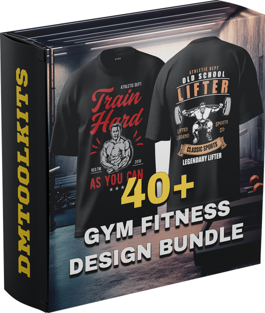 40+ GYM FITNESS design BUNDLE
