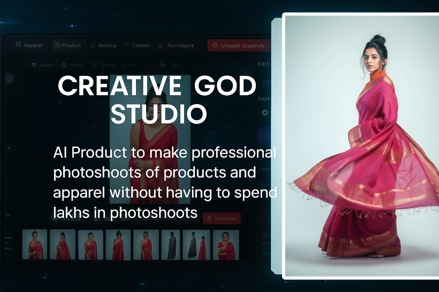 Creative God Studio – Create Professional Product Photos with AI (No Photoshoot Needed)