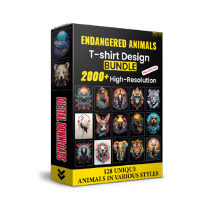Endangered Animals Tee: 2000+ Files, 128 Species